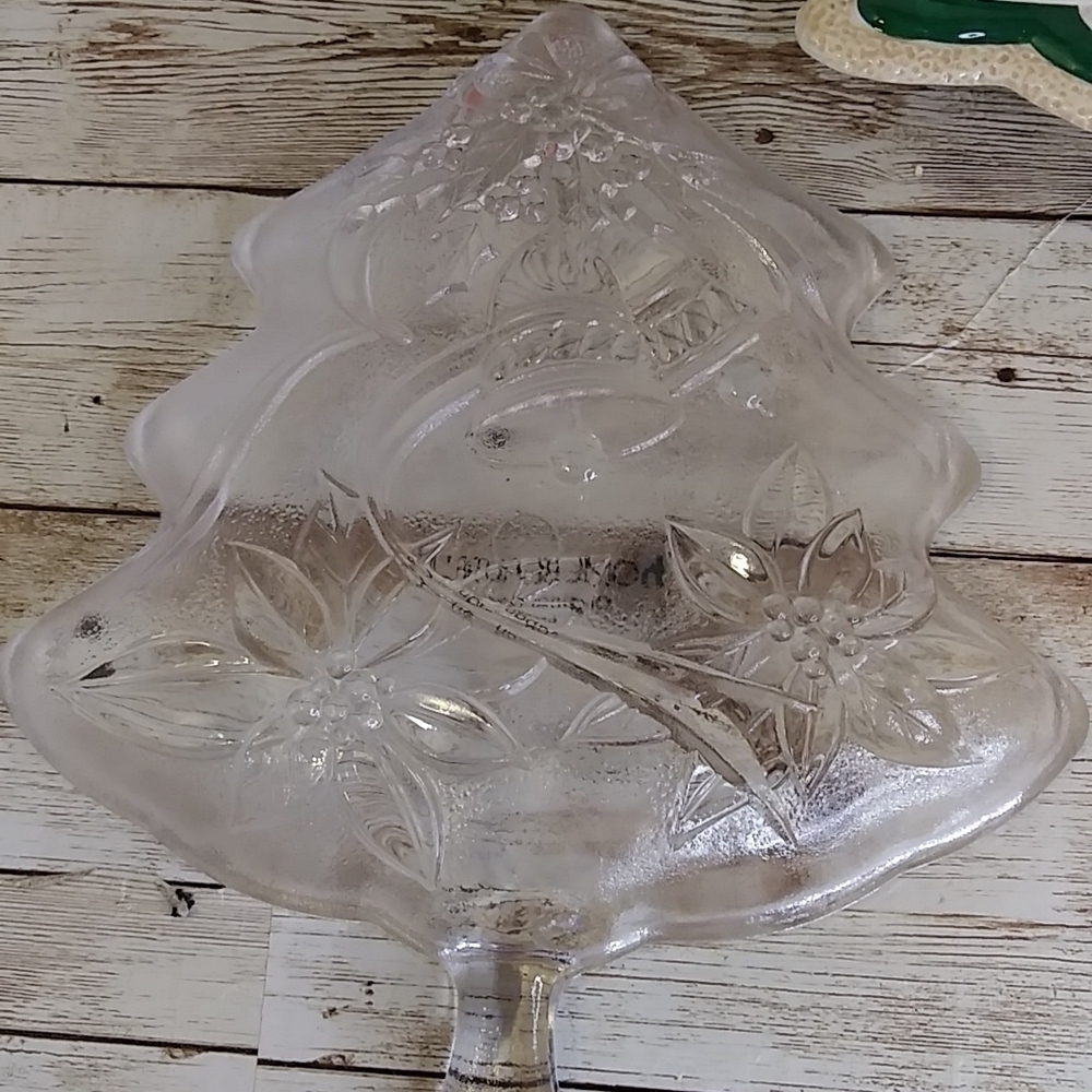 Two Christmas tree tray server 7.5 in - Picture 3 of 6